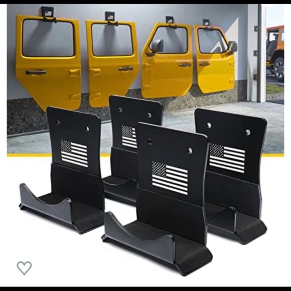 Blue line, 2 piece door hangers for Jeep doors - Picture 1 of 2